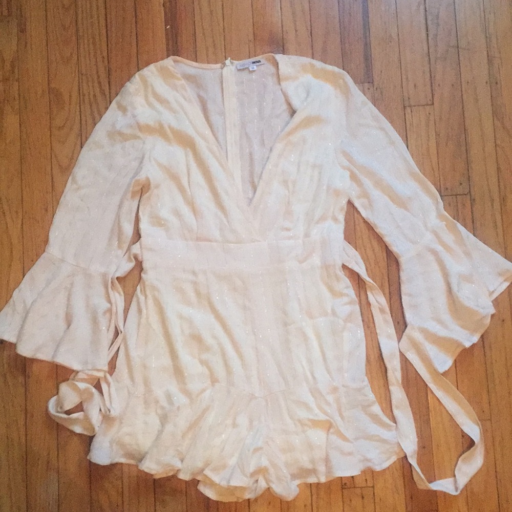 Fashion Nova Ruffle Shorts Romper